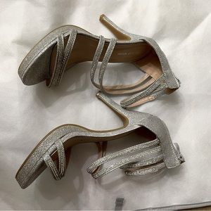 Sparkling Silver Heels